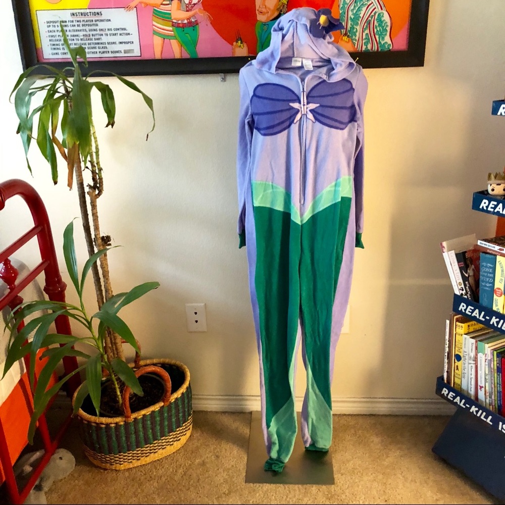 Little Mermaid Footie Pajamas w/ Hood!